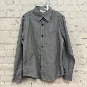 Hugo Boss Boys Dress shirt size 10 EUC